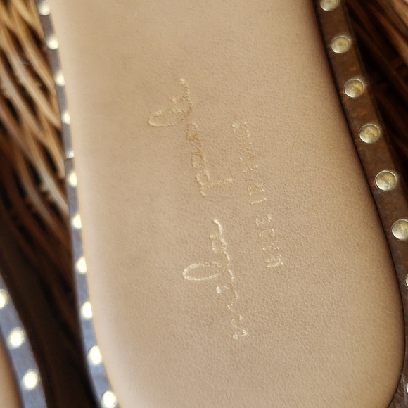Mila Paoli Sandals Leather Stud Size 8 - Picture 5 of 6